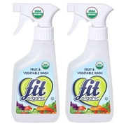 Fit Organic Fruit and Vegetable Wash 12 oz Sprayer 2 Pack