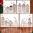 thumbnail image 1 of Plantillas navideñas Zosylley, 4 unidades, Xmas Village, 35 x 25 cm, 1 of 9