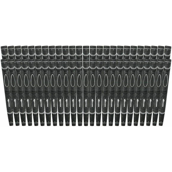 50 Pack Karma Black Dual Touch Midsize Putter Grip