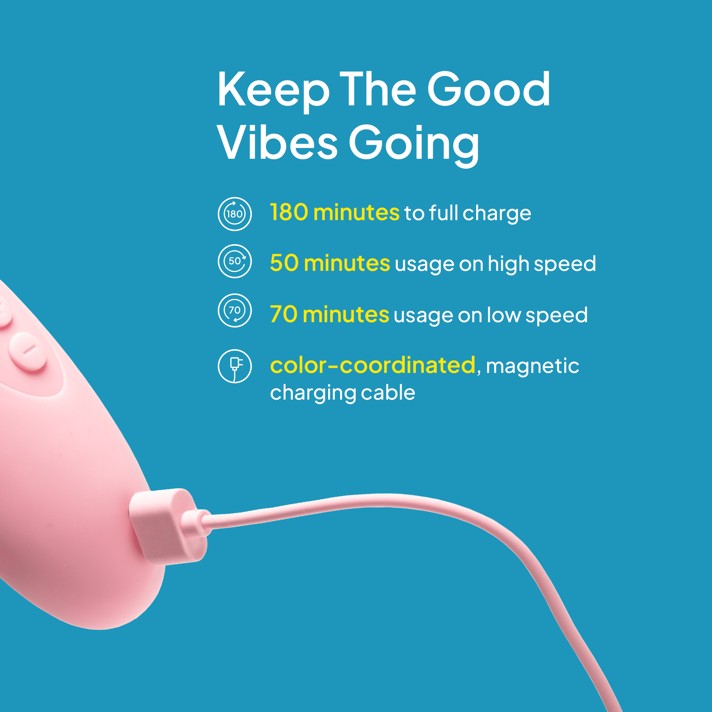 Hello Cake Little Sucker Stimulator for Women, Waterproof & Rechargeable Air-Suction Toy with 10 Modes, Pink