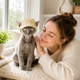 thumbnail image 5 of Pet Round Baseball Cap With Ear Holes, Adjustable Summer Sun Hat For Small Pets Outdoor Sun Protection, 5 of 9