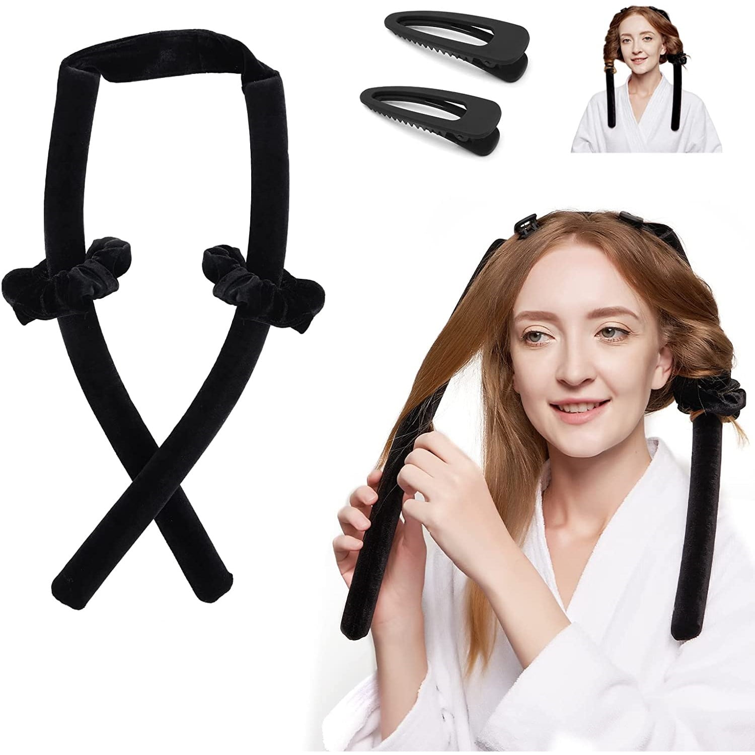 DUAIU Heatless Curlers Hair Curler Silk Curling Tape NonSlip Heatless