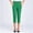 Green, variant on Drovellove Women's Plus Size Casual Loose Fit Straight Leg Capris with Pockets - Cotton Blend Ankle Length Pants for Spring, Summer, and Daily Wear