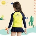thumbnail image 6 of GYRATEDREAM Little Girls Rash Guard Set 2 Piece Swimsuit UPF 50+ Long Sleeve Swimwear 4-8 Years, 6 of 10