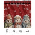 thumbnail image 5 of Christmas Cute Bed Skirt King Size 16&nbsp;Inch Drop, Snowman Red Buffalo Plaid Border Wrap Around Dust Ruffle Bedskirts, Wrinkle & Fade Resistant Easy Fit Bedskirt with Adjustable Elastic, 5 of 8