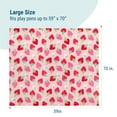 thumbnail image 4 of Wildkin Baby Play Mat - Large Folding Foam Play Mat for Infants, Babies, Toddlers, Waterproof, Double-sided (70" x 59") - Strawberry Patch, 4 of 6