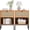 Brown (1 Drawer+Open Shelf), variant on Brafabhome Modern Night Stand with Charger Station and USB-C Port, 3 Drawer Nightstands Set of 2, Larger Wider Bedside Table, for Bedroom, Black Nightstand