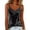 *Black, variant on Women's Cowl Neck Velvet Cami Top, Sleeveless Spaghetti Strap Blouse Gray,Women's Plus S