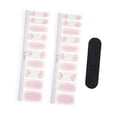 thumbnail image 2 of Gazechimp 20 Pieces Full Nail Wraps Beauty Nail Gel Polish Strips for Home Women, 2 of 8