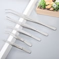 thumbnail image 5 of HERFIER 5pcs Stainless Steel Tweezers Succulent Gardening DIY Tool Gardening Accessory 9.83x0.47x0.47in, 5 of 8