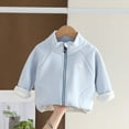 thumbnail image 2 of Zanarzt Kids Jackets Boys Toddler Girls Boys Fleece Jacket Kids Sherpa Lined Jackets Fall Spring Warm Coats Clothes for Baby Blue,18-24 Months, 2 of 7