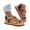 A-Orange49, variant on Yuanlong Womens Sandals Flat Beach Sandals Printed Crisscross Strap Slingback Breathable Hollow Daily Leisure Shoes