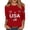 Z1-Wine-90206aa, variant on Trgacdwlo 1776-2026 250 Anniversary USA Shirt Women Independence Day 3/4 Sleeve Fourth of July T Shirts Women Freedom Top