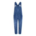 thumbnail image 2 of DJLBOOM Women's Jumpsuit Women Loose Fit Classic Bib Casual Jean Stretchy Denim Overall Jumpsuit Tapered Leg Jean Pants Clearance Sale, 2 of 8