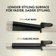 thumbnail image 3 of HOT TOOLS Pro Artist Protect & Style CurlStraight Styler | 2 en 1, fácil de usar, úselo como rizador, plancha alisadora o varita para peinar cabello rizado o liso, rizador de 1 ¼", 3 of 5