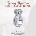 thumbnail image 2 of (6 US size) 3 carat super sparkling diamond ring-925 silver, 2 of 8