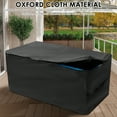 thumbnail image 4 of Garden Deck Box Cover, Outdoor Storage Box Protective Covers with Zipper Lid and Air Vent, Waterproof, 420D Oxford 51.2"x23.6"x30"(H), 4 of 10