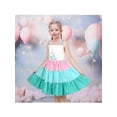 thumbnail image 4 of Girls Dress Mermaid Rainbow Strip Suspender Sleeveless Sundress Summer 6 Years, 4 of 8