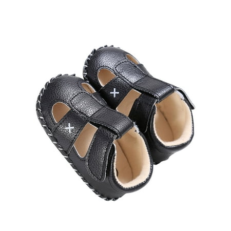 

LSFYSZD Kids Sandals Summer Hollow Out Walking Shoes Prewalker Footwear for Baby Boys Brown/Black/White 0-12 Months