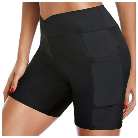 Fainosmny For Women Women S High Waist Bikini Bottoms Comfortable And Fashionable Swim Shorts For Pool And Beach Activities Split Bikini Bottom Black M