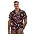 thumbnail image 3 of Garronmavis UK Flag Couples' Outfits Husban and Wife Clothing Men's Button Up Shir Plus Size Summer Beach Blouse Womens Short Sleeve Dress Casual A-Line Party Sundress, 3 of 7