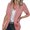 Pink, variant on Solid Color Women Short Sleeved Work Office Blazer Coat