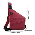 thumbnail image 2 of Mini Sling Bag for Women and Men, Small Crossbody Bag Left Shoulder Bag Nylon Chest Bag Men Lightweight Simplicity Large Capacity Crossbody Shoulder Bag Clearance, 2 of 5