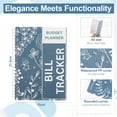 thumbnail image 6 of Bill Payment Tracker Notebook with Spiral Binding and Back Pocket – for Financial Tracking Home Finance & Monthly Bill Payment Organizer (Blue Blossom), 6 of 7