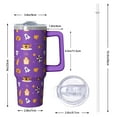 thumbnail image 2 of Halloween Tumbler, Witch Ghost Cup 30oz with Handle and Straw, Insulated Travel Coffee Mug Gift, 2 of 5