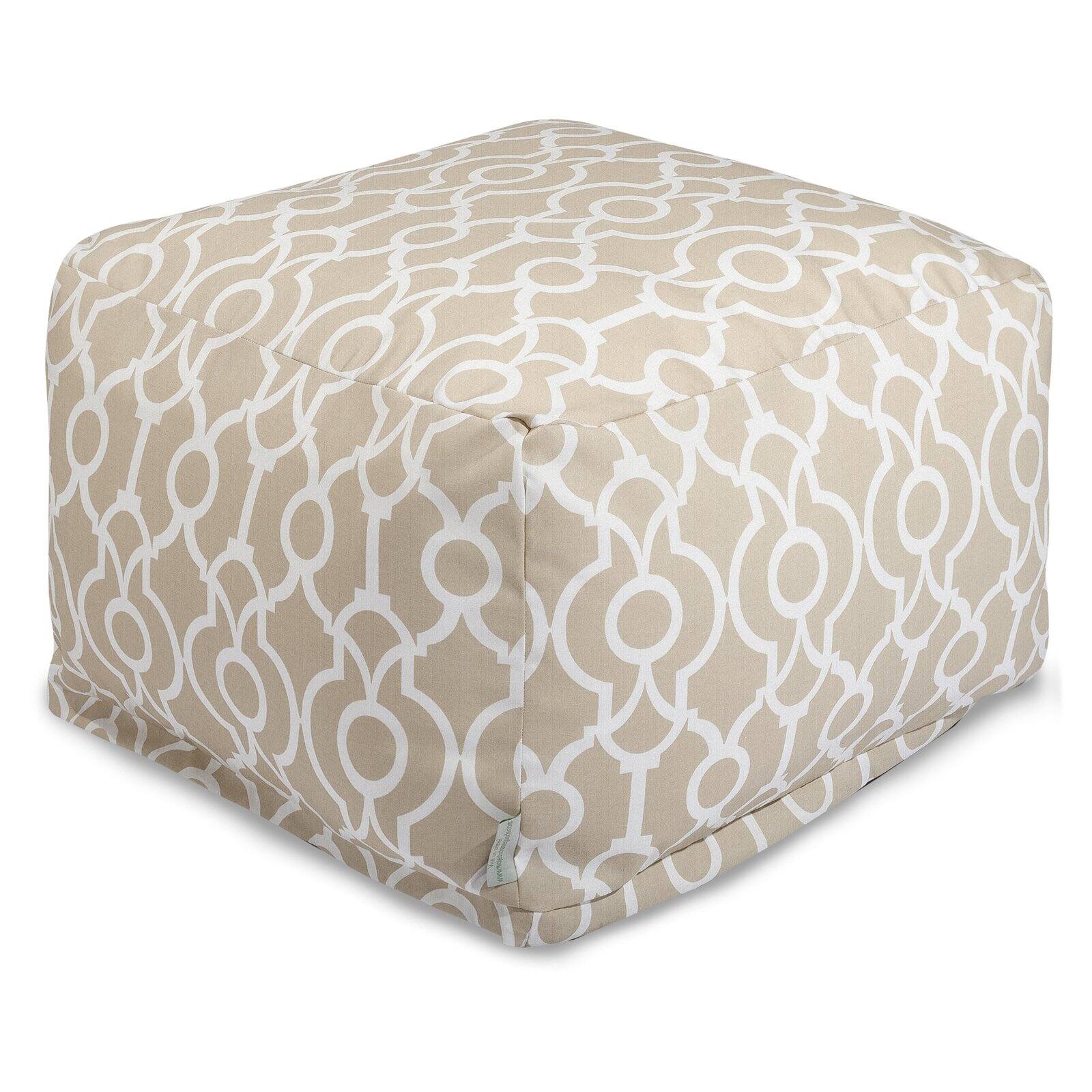 Majestic Home Goods Athens Indoor / Outdoor Fabric Ottoman - Walmart.com