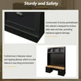 thumbnail image 6 of Harper & Bright Designs Farmhouse Hall Tree with Bench and Shoe Storage, Mudroom Bench with Coat Rack and Adjustable Shelves for Hallway, Living Room, Black, 6 of 17