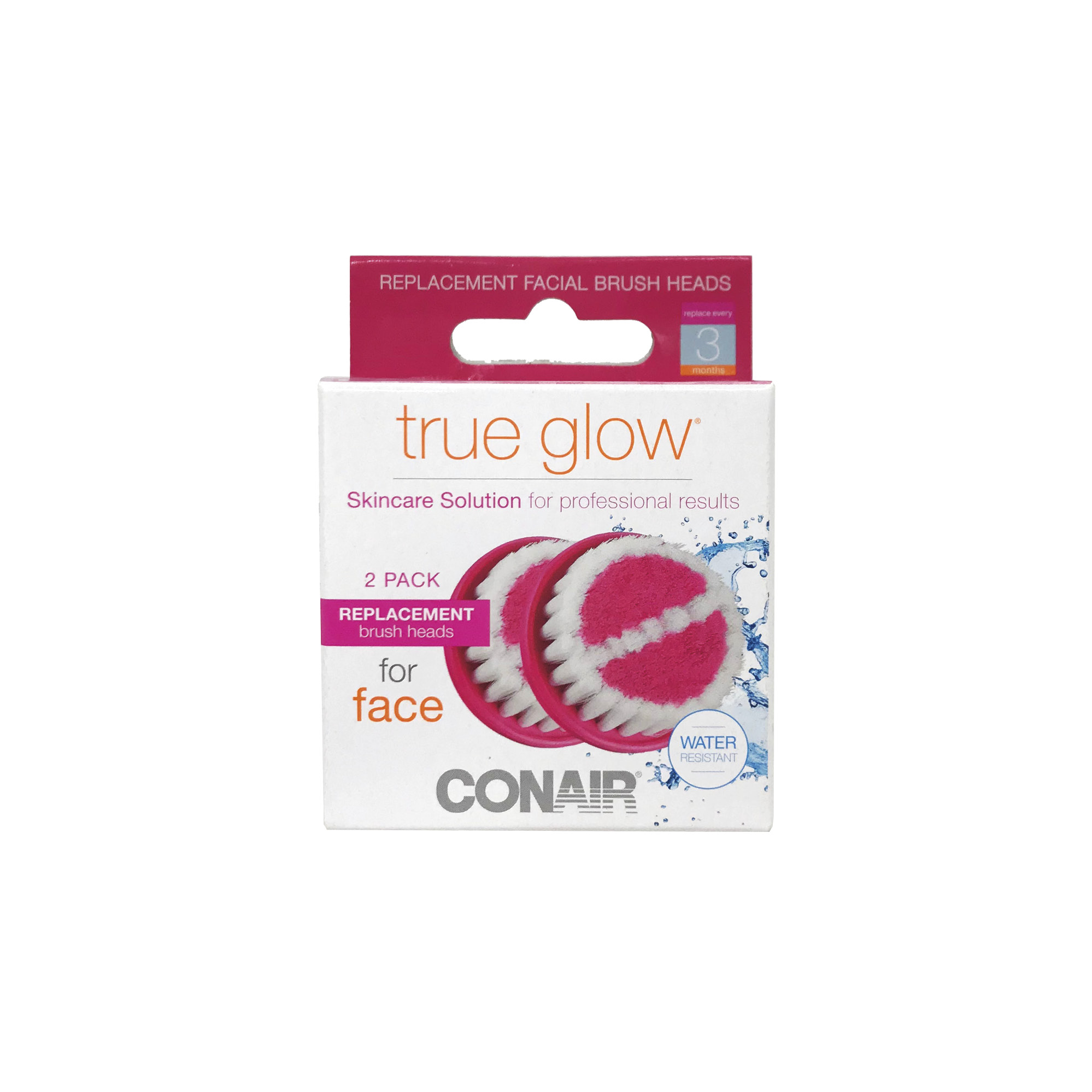 Conair True Glow Facial Brush, 2 Count RPFCB4