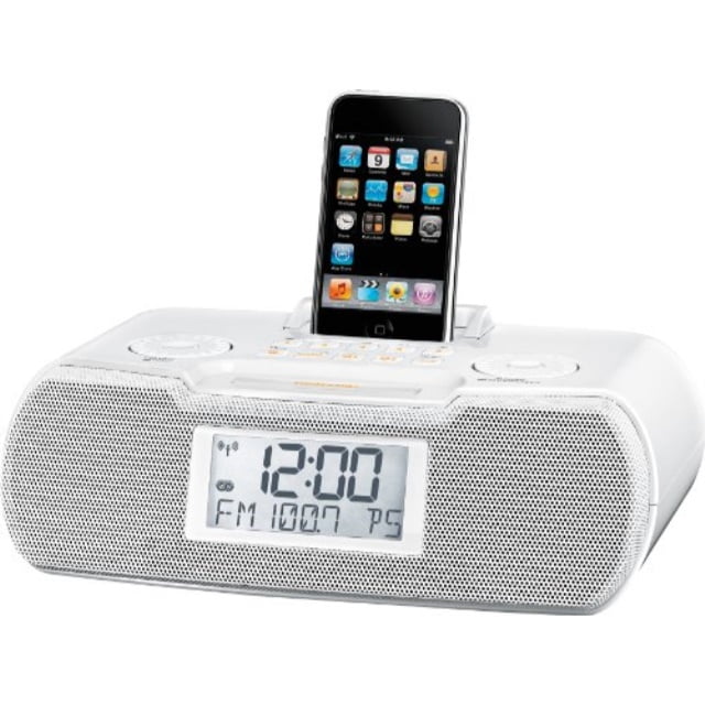 FMRBDS / AM / Auxin Digital Tuning Atomic Clock Radio with iPod Dock