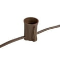thumbnail image 3 of Novelty Lights 50 Foot String Light Set - Indoor/Outdoor Stringer Set for Christmas, Wedding Decor, Patios, & More - C9/E17 Intermediate Base (Brown Wire, 12" Spacing), 3 of 4