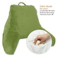 thumbnail image 2 of Reading Pillow, Petite Back Pillow, Backrest Pillows for Bed with Arms, Shredded Memory Foam Back Pillows for Sitting in Bed, Small Back Support Pillow for Kids & Teens, Calla Green, 2 of 6