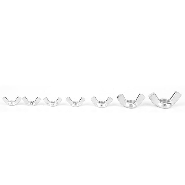 Sujetador Jadeshay 100 Tuercas de mariposa de Acero al carbono M3 M4 M5 M6 M8 M10 M12