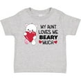 thumbnail image 3 of Inktastic My Aunt Loves Me Beary Much Cute Bear Boys or Girls Toddler T-Shirt, 3 of 5