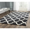thumbnail image 2 of Contemporary Rug - Cambridge Wool Pile -Black/Ivory-Color:Black/Ivory,Design:Contemporary,Shape:Accent,Size:3' 9''L x 2' 3''W, 2 of 2