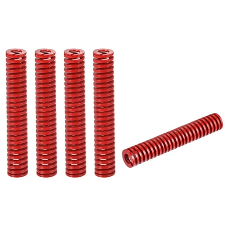 

Uxcell Die Spring 5 Pack 25mm OD 150mm Long Spiral Stamping Medium Load Compression Die Springs Red