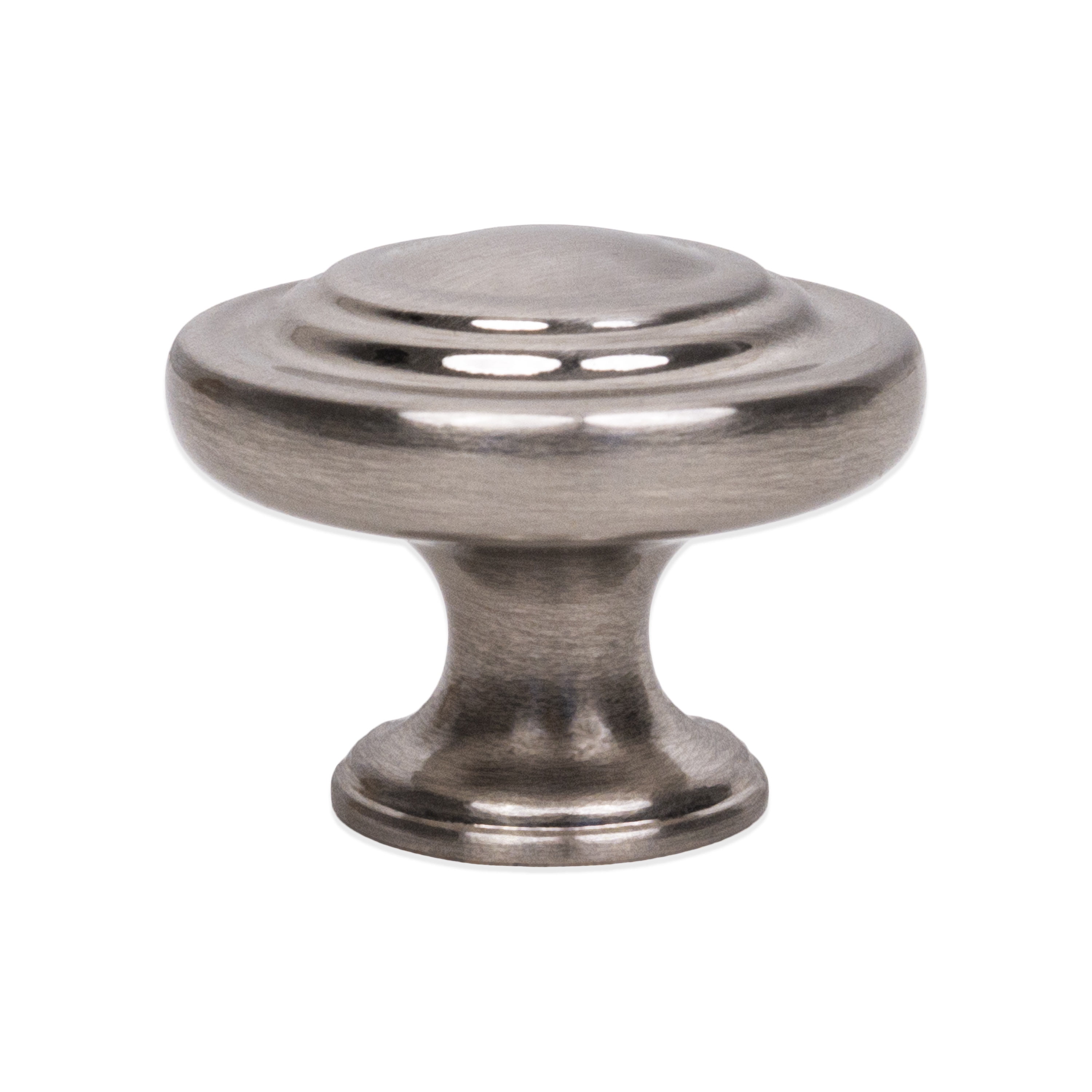 Better Homes & Gardens 1-5/16" (33mm) Turned Knob, Satin Nickel, 10 Pack