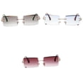 thumbnail image 1 of 3x de sol sin montura de moda clásica lentes teñidas Anti- Zulema Gafas de sol rectangulares para mujer, 1 of 8