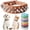 Brown, variant on Spiked Dog Cat Collar Male Black Soft Leather Spike Puppy Collars Adjustable Mushroom Anti Bite Studded Dog Collars for Small Medium Large Dogs Chihuahua Yorkshire Pit Bull