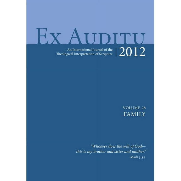 Ex Auditu: Ex Auditu - Volume 28 (Paperback)