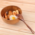 thumbnail image 3 of 2pcs Bowl and Spoon Set Wooden Rice Bowl Eco-friendly Tableware Food Container for Restaurant Home, 3 of 9