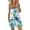 Light Blue, variant on USSUMA Rompers for Women Beach Spaghetti Strap Short Overalls Loose Wide Leg Pocket Jumpsuits Summer Dressy Casual Sunflower Print Round Neck Sleeveless Mini Jumpsuits Coupon Centre Brown M