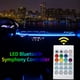 thumbnail image 5 of Barra de luz ambiental LED para el interior del automóvil | Tira oculta alimentada por USB | Ajuste universal para coches, camiones, motocicletas | Transmisor RGB multicolor | Silicona flexible de, 5 of 7