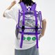 thumbnail image 5 of Mochila Estudiante PVC Transparente Mochila Deportiva Gran Capacidad para Mujer (púrpura), 5 of 9