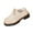 Beige, variant on Wensltd Mid Heel Loafers for Women Plus Size Chunky Sole Round Toe Vintage Solid Color Trendy Shoes
