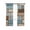 Blue, Brown, variant on Brown Pink Vintage Blackout Curtains, Light Blocking Print Window Curtains, Retro Farmhouse Elegant Pastoral Thermal Insulated Window Drapes for Living Room Kitchen Cafe 2 Panels, 55"W x 39"L