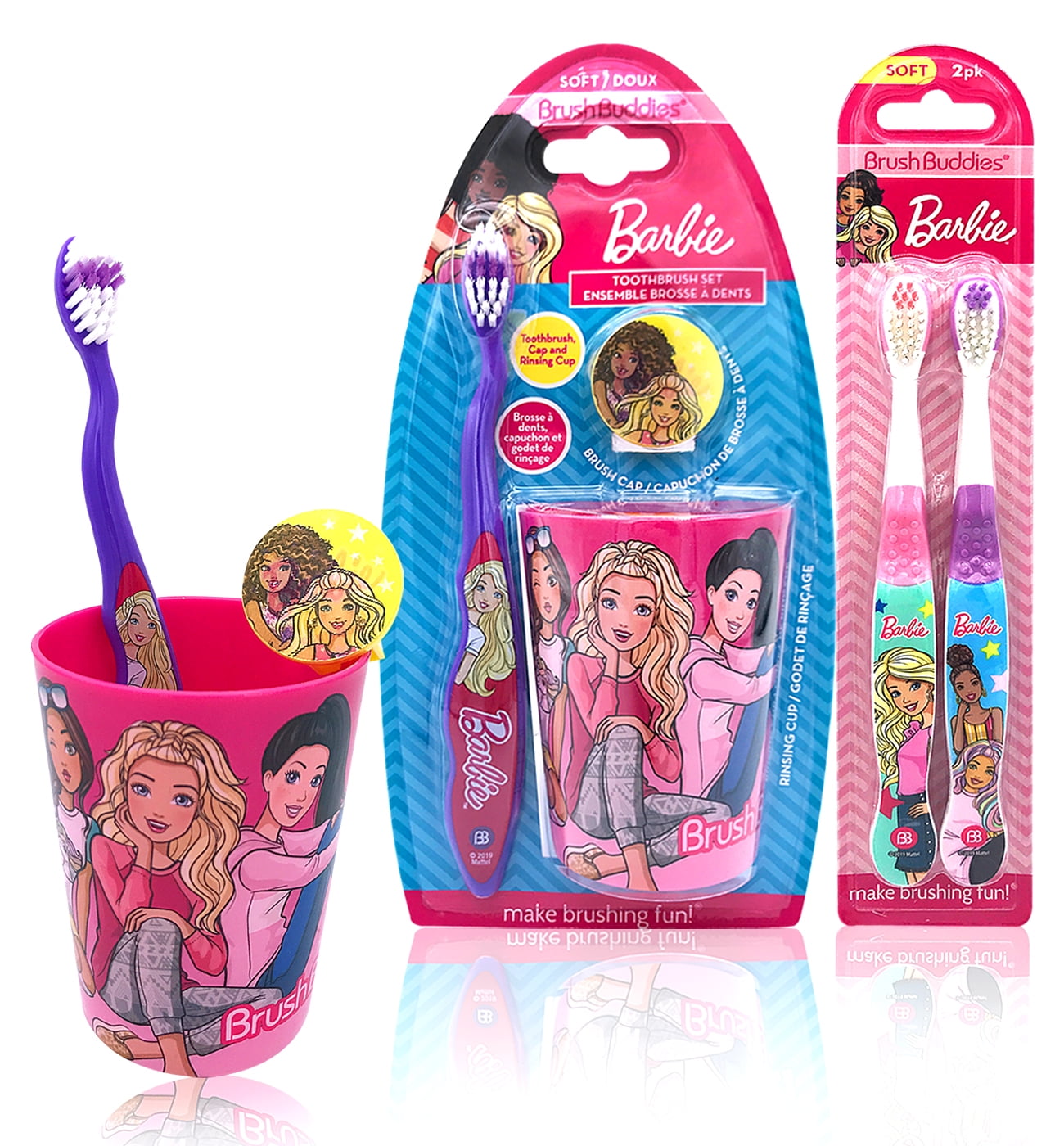 barbie toothbrush set